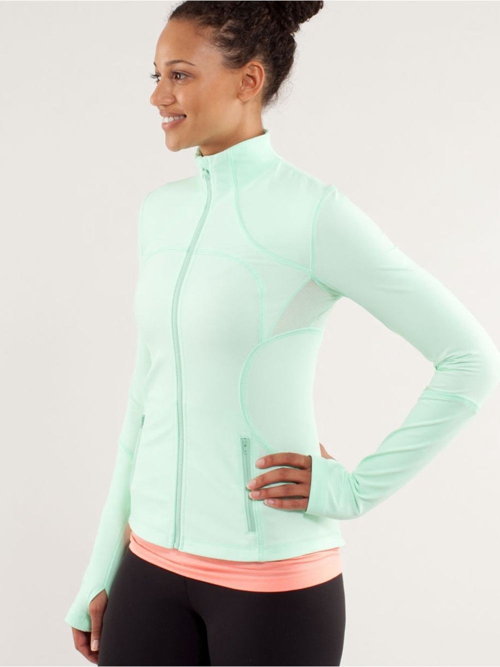 LULULEMON Forme Jacket • Fresh Teal • Size 10 Full Zip Luon Like New Rare